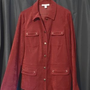 Soft Denim Button Jacket